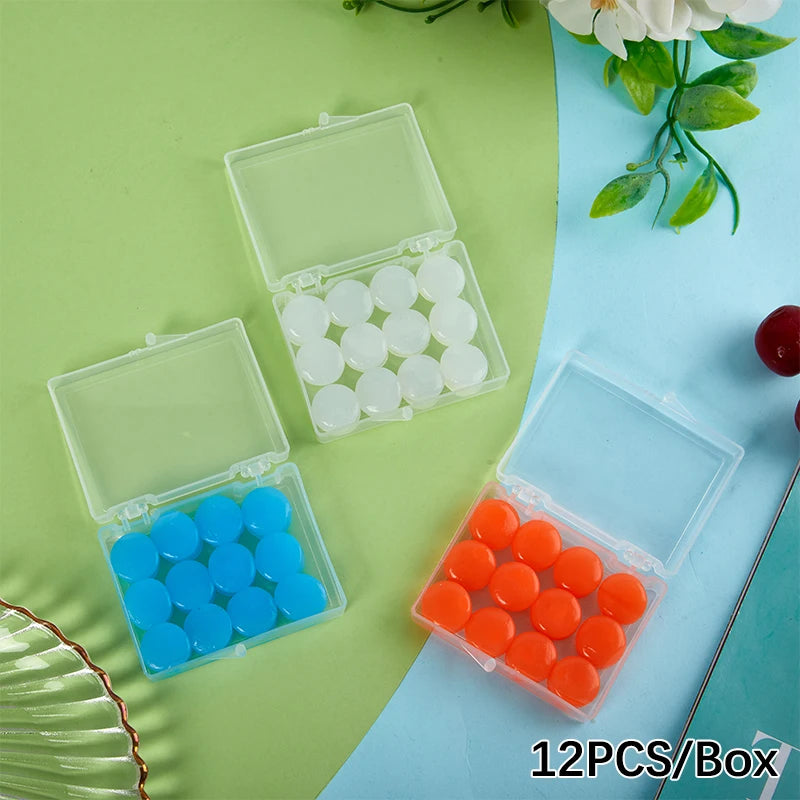 12-Pack Moldable Silicone Earplugs for Swimming & Sleep Moldable Earplugs QXL