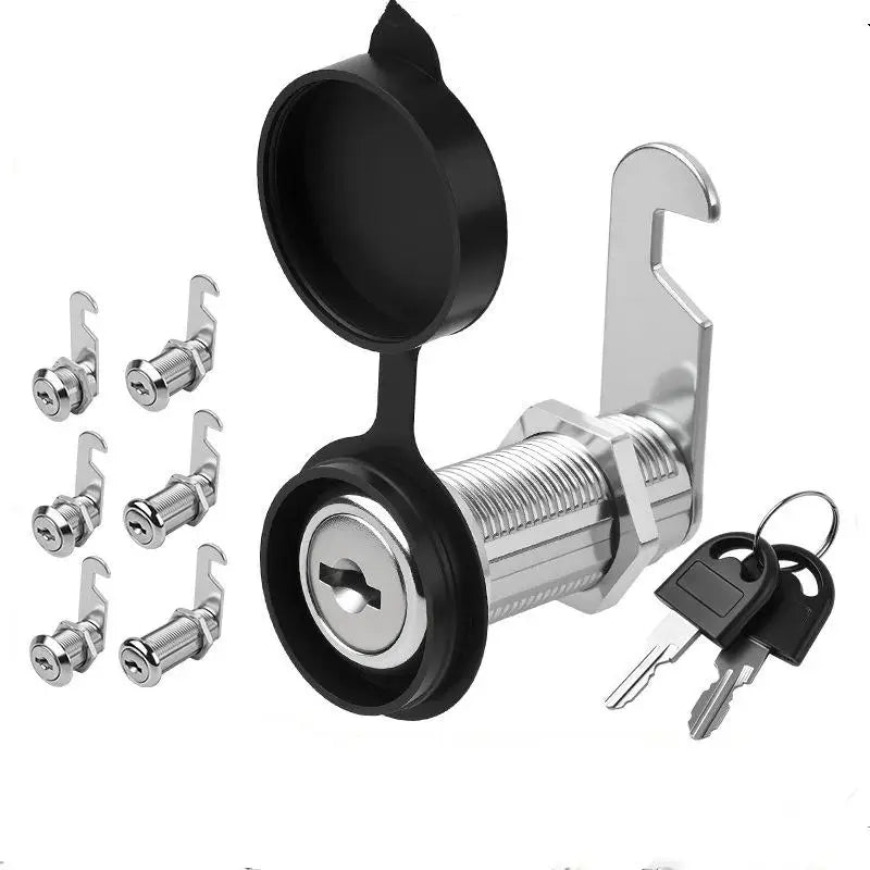 Zinc Alloy Cam Lock Waterproof Cover Cabinet Drawer & 2 Keys Cam Lock QXL