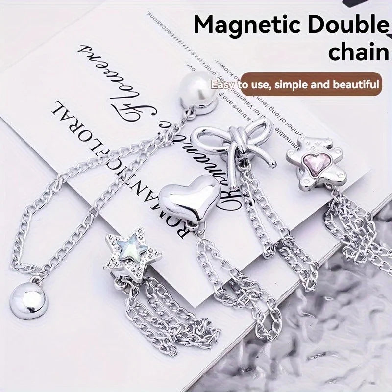 Magnetic Snap Cuff Lock | Adjustable Hem Shortener for Pants Hem Shortener Clip QXL