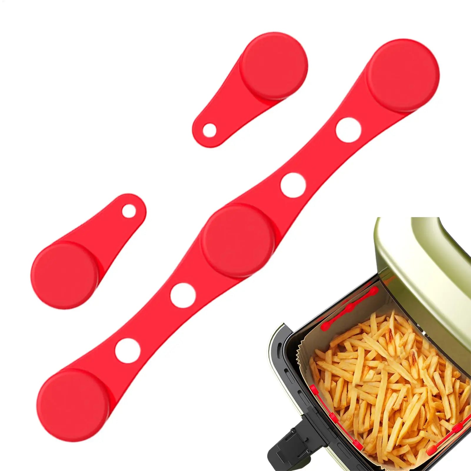 Air Fryer Silicone Magnetic Buckle | Parchment Paper Holder Air Fryer Accessory QXL