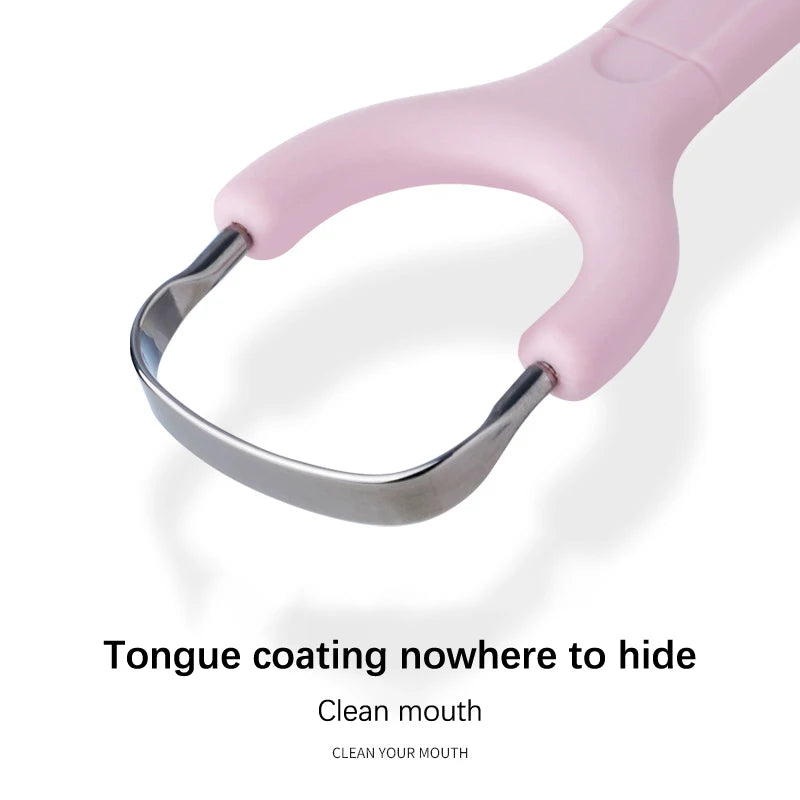 Stainless Steel U-Shaped Tongue Scraper | Fresh Breath Tongue Scraper QXL