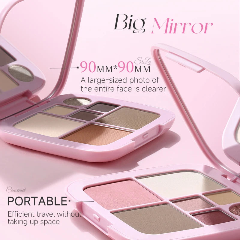 Life Girls 7-Color Blush Palette | Matte Pearl & Gloss Finish Blush Palette QXL