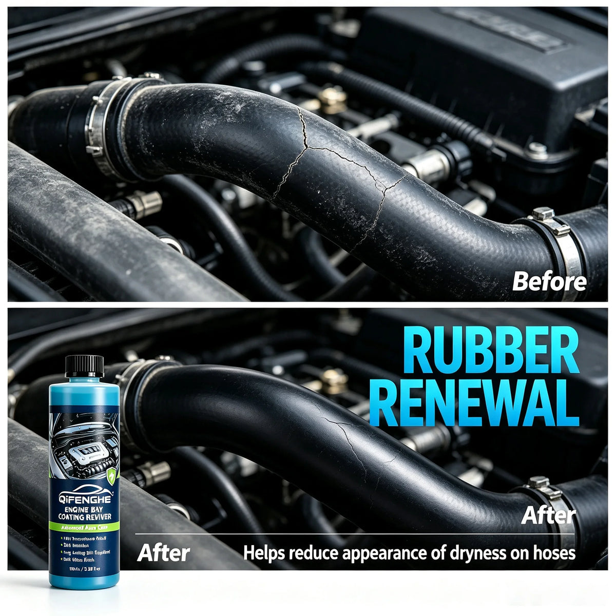 Engine Bay Coating Liquid 100ml | High-Temp Gloss & Protection Engine Bay Coating QXL