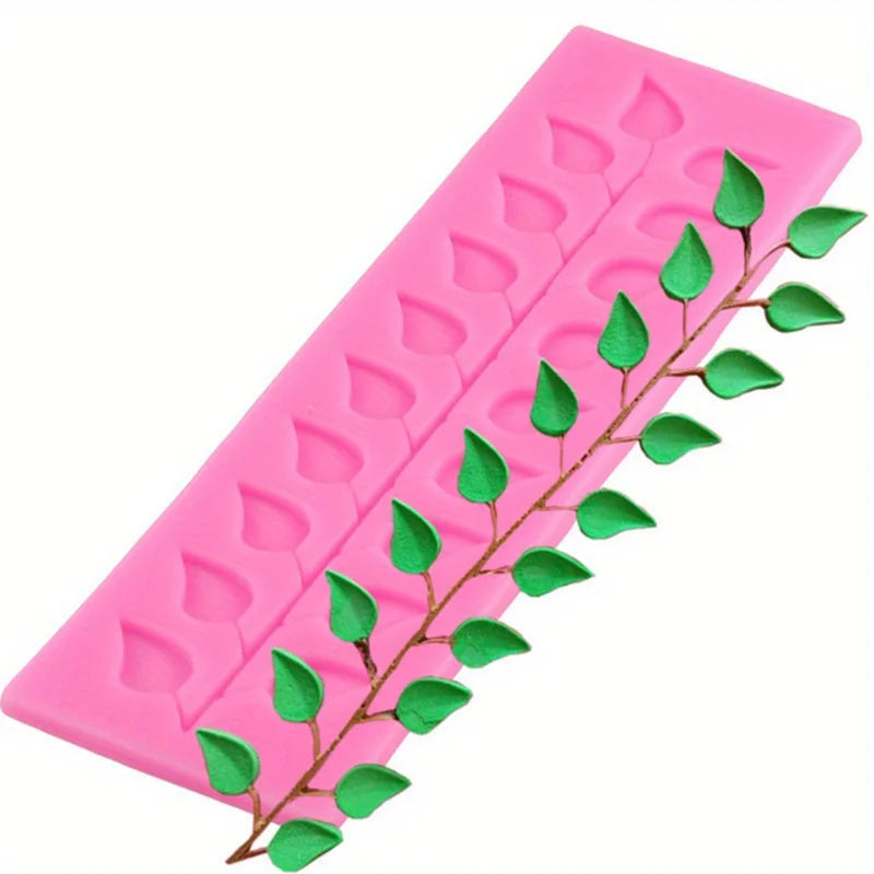 Silicone Lace Leaf Mold for Fondant Chocolate Cake Decorating Cake Decorating Mold QXL