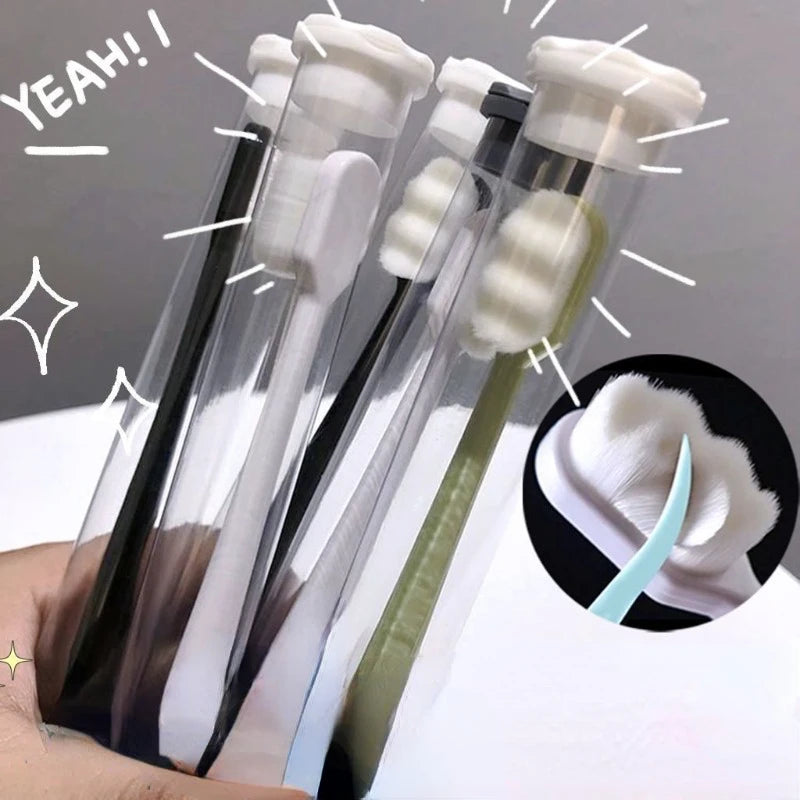 Ultra-Fine Soft Bristle Adult Toothbrush | Deep Clean Soft Bristle Toothbrush QXL