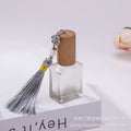 10ml Frosted Glass Perfume Bottle | Wooden Cap & Tassel Perfume Bottle QXL GRAY