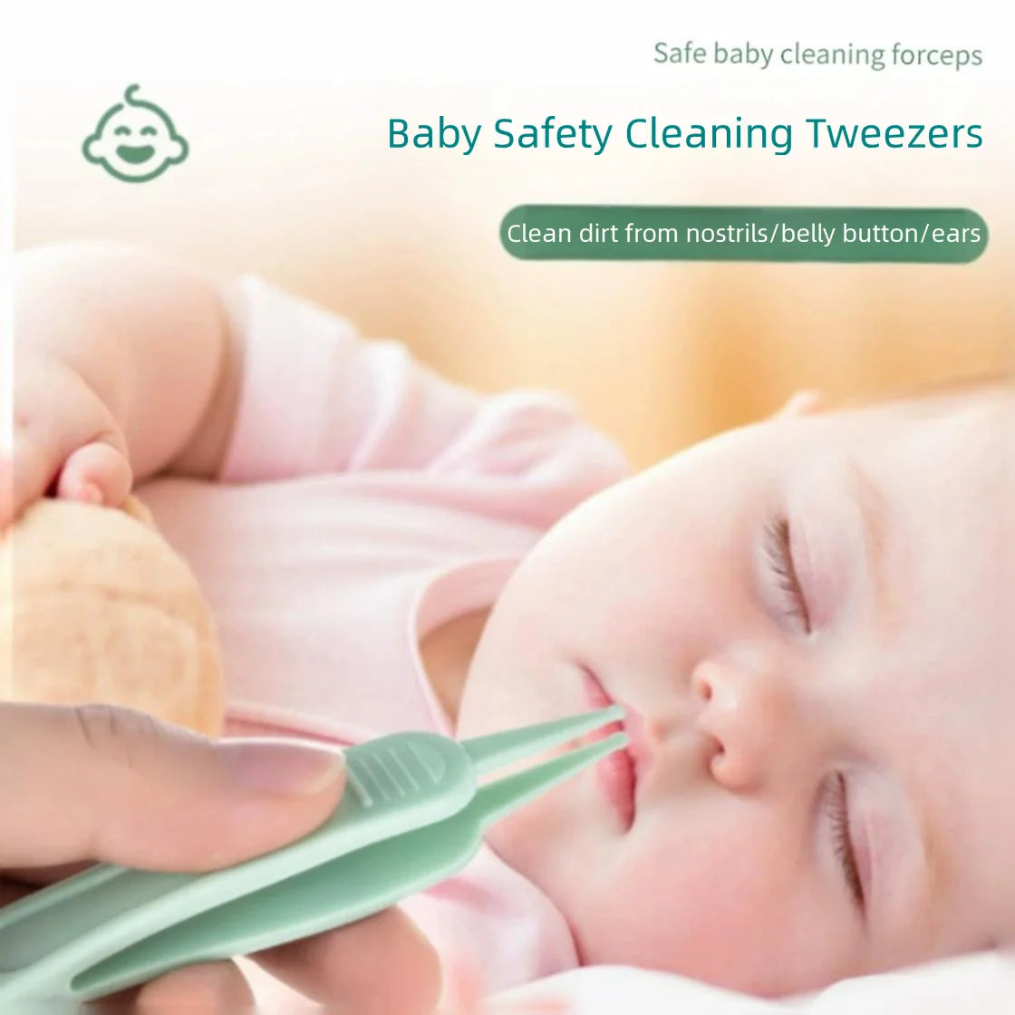 Baby Safety Tweezers Nasal Cleaning Forceps | Toddler Care Baby Grooming Tool QXL