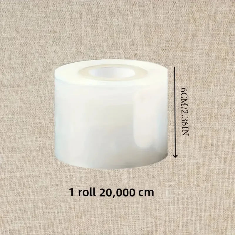 20000cm PVC Stretch Film Roll | No-Heat Shrink Wrap Bottles Packaging Stretch Film QXL 200m