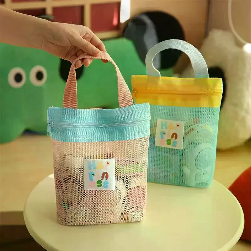 Mesh Makeup Bag | Hollow-Out Travel Toiletry Organizer Mesh Makeup Bag QXL