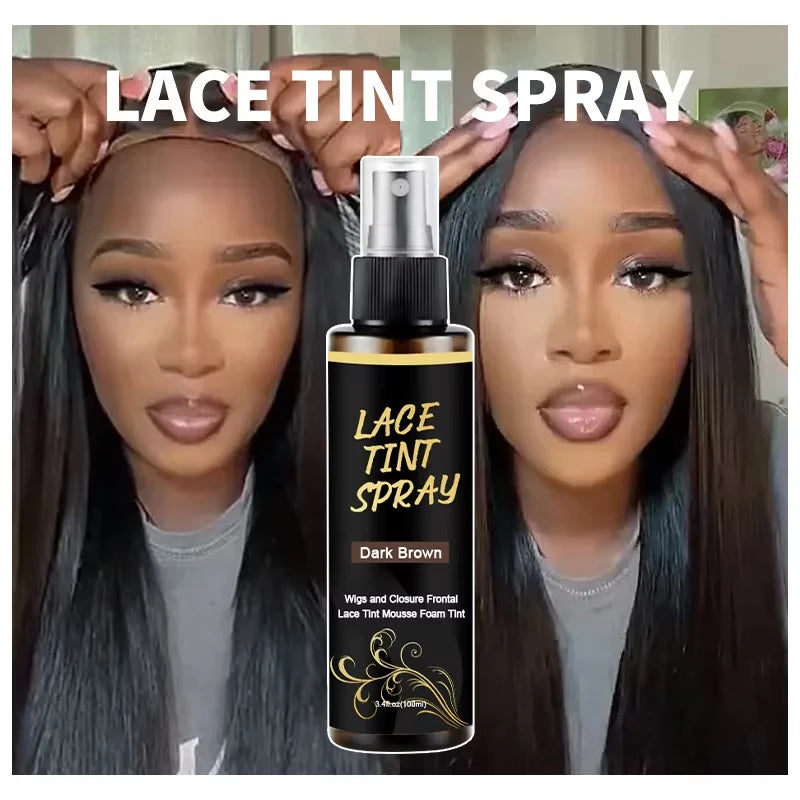 100ml Lace Tint Hold Spray for Wigs | Fast-Drying Adhesive Lace Wig Adhesive Spray QXL