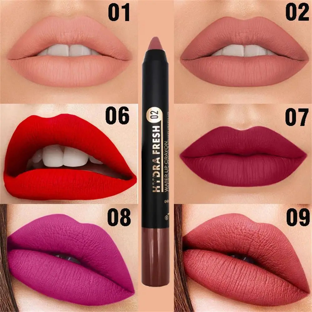 Matte Lipstick Pencil – Nude Velvet Waterproof | 9 Shades Matte Lipstick Pencil QXL