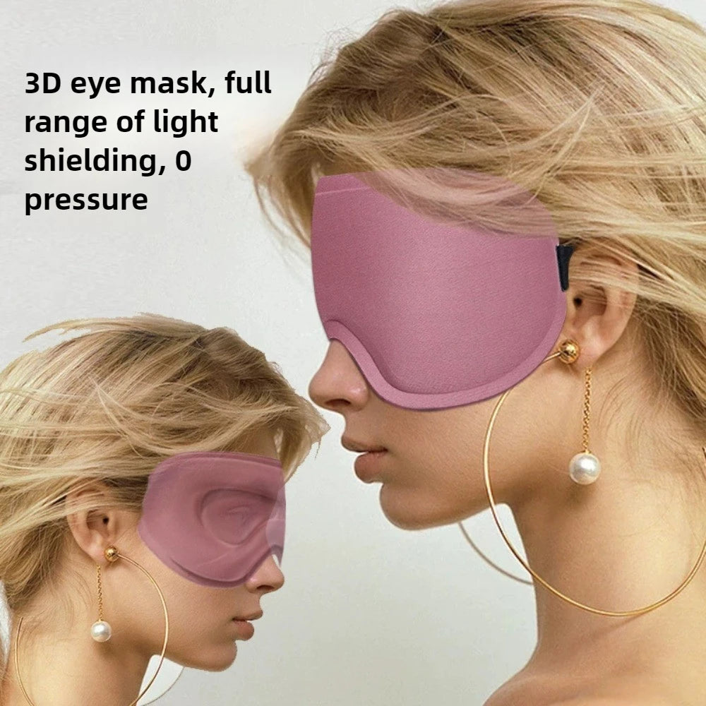 3D Memory Foam Sleep Mask | Blackout Eye Mask for Travel Sleep Eye Mask QXL