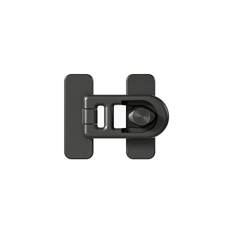 Adhesive Cabinet Safety Lock | No-Drill 2-Step Latch Cabinet Safety Lock QXL black