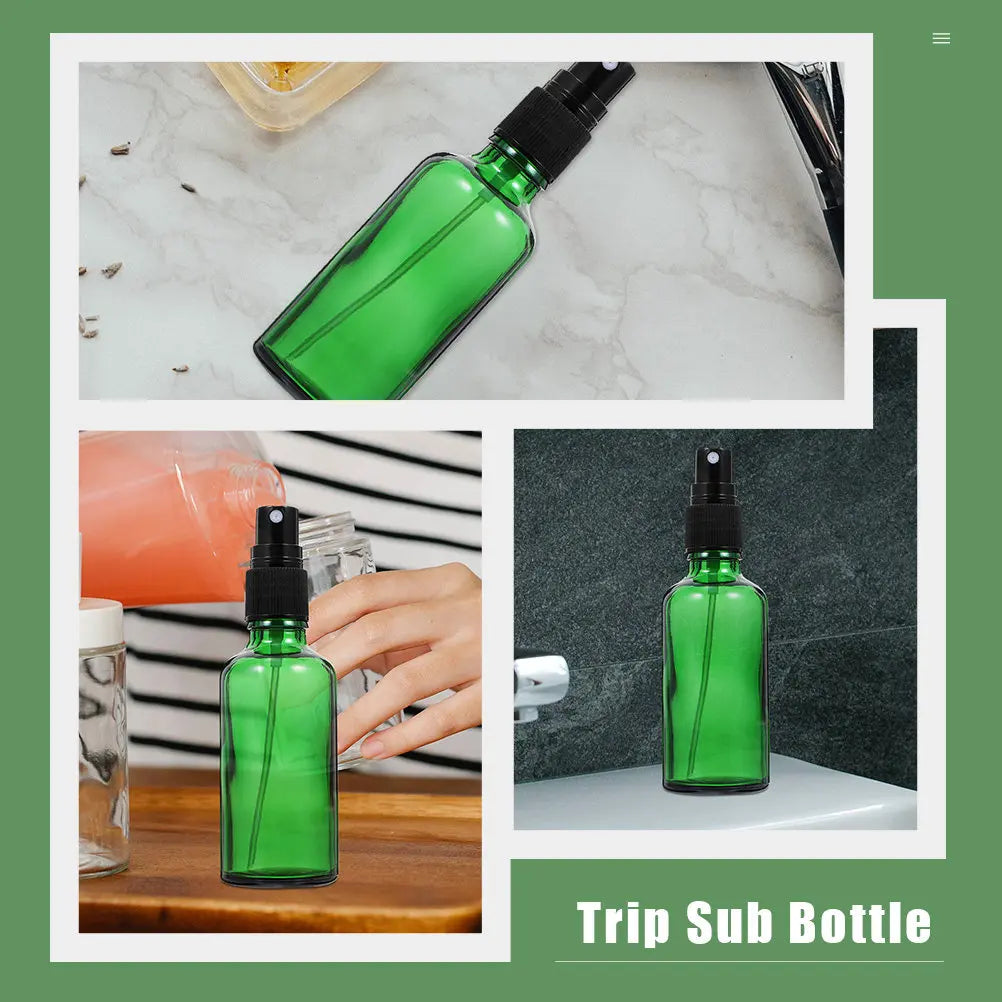 5-Pack 50ml Leakproof Glass Travel Bottles | Refillable Set Glass Travel Bottles QXL