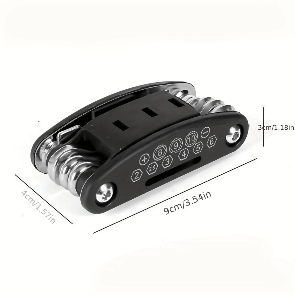 16-in-1 Socket Wrench Set | Non-Slip Rotating Head Tool Socket Wrench Set QXL Grey-1 B