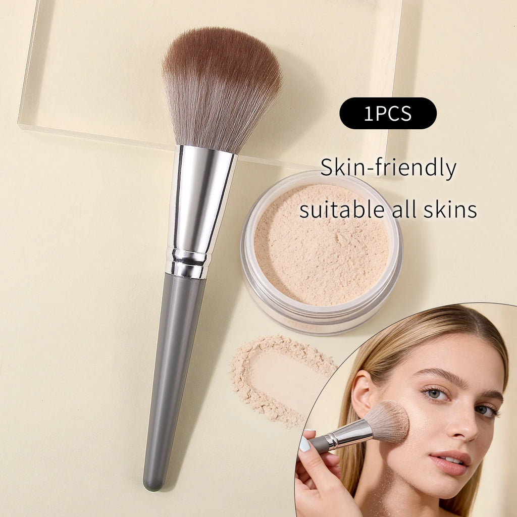 KOSSHOW Soft Powder Blush & Contour Makeup Brush – Gray Powder Makeup Brush QXL GRAY