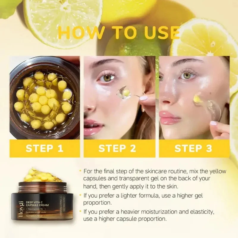 Hoygi Deep Vita C Capsule Cream – Niacinamide & Arbutin 50g Brightening Face Cream QXL
