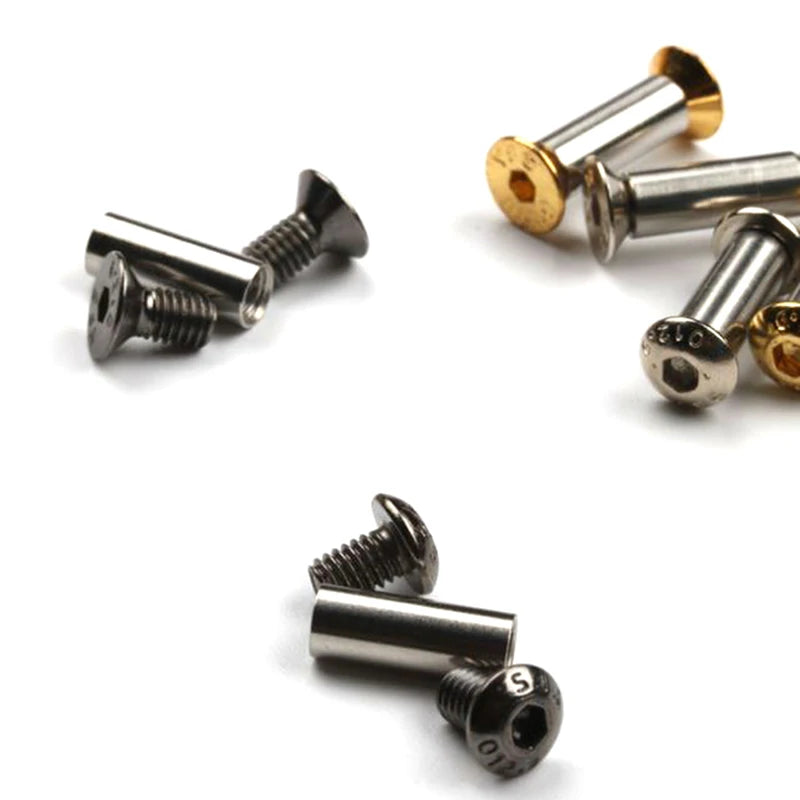 2-Pack Knife Handle Screws & Rivets | Steel & Brass Fasteners Knife Handle Fasteners QXL