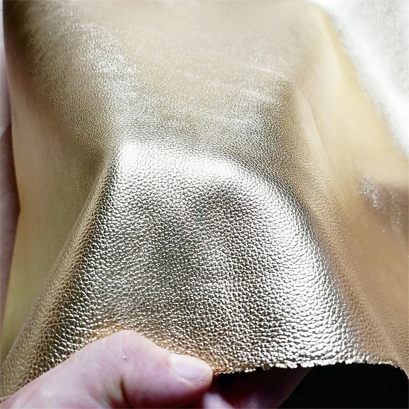 1.2mm Golden Top-Grain Cowhide Leather Sheet | DIY Bags Leather Craft Sheet QXL