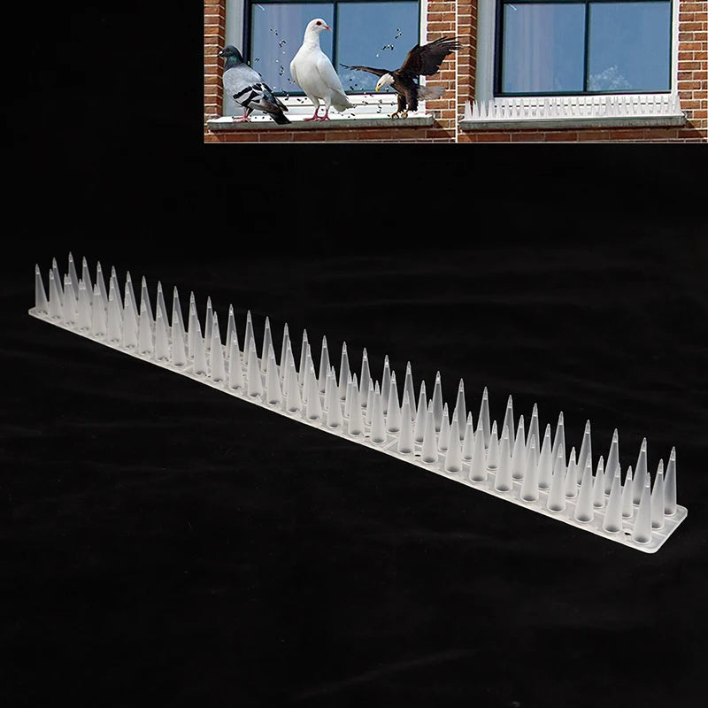 Transparent Plastic Bird & Cat Repellent Spikes for Fences Bird Repellent Spikes QXL Default Title