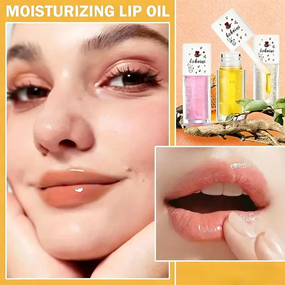 3-Pack Moisturizing Lip Oil Balm | Hydrating & Brightening Lip Oil Balm QXL