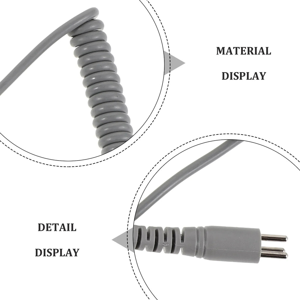 Nail Drill Handpiece Power Cord Replacement | 31.5" Pin to 3 Pin Nail Drill Accessory QXL
