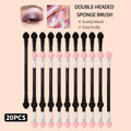 20-Pack Double-Headed Sponge Applicator Wands | Eye & Nail Sponge Applicator Wands QXL black