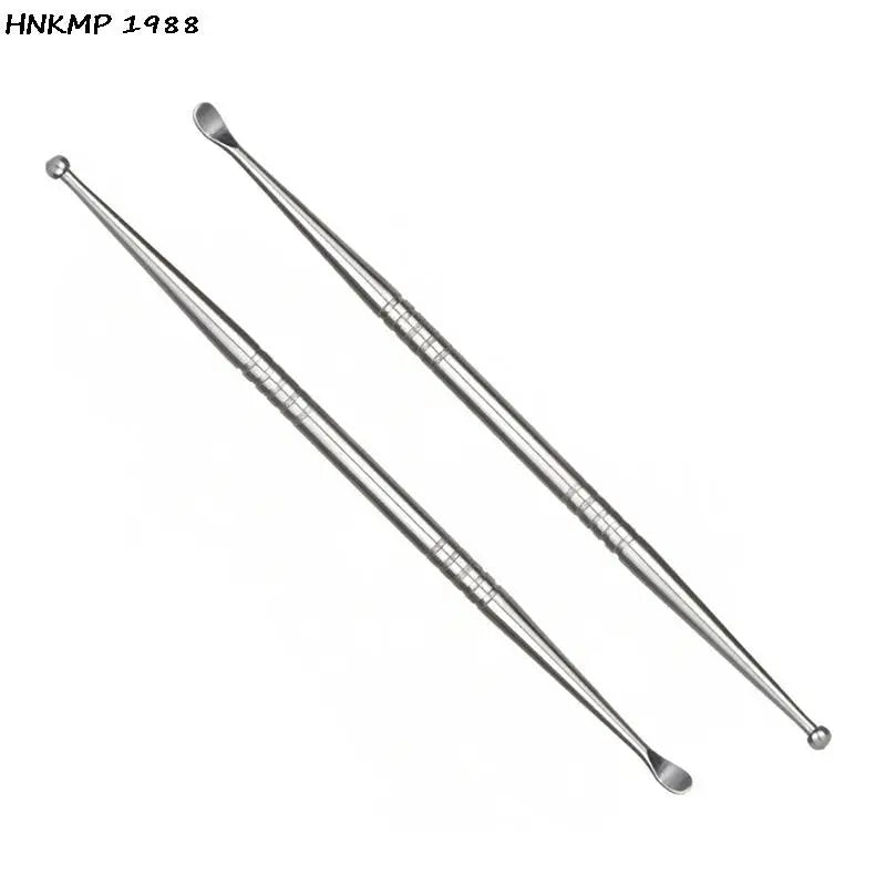 2-in-1 Steel Ear Pick & Auricular Acupressure Probe Tool Ear Care Tool QXL