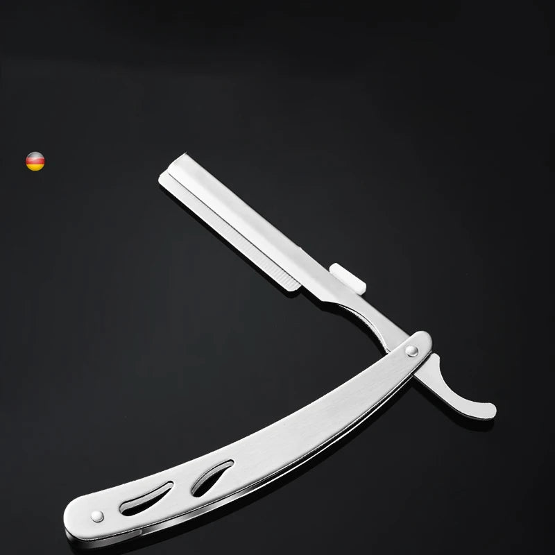 Folding Straight Edge Razor | Stainless Steel Barber Shaver Straight Edge Razor QXL