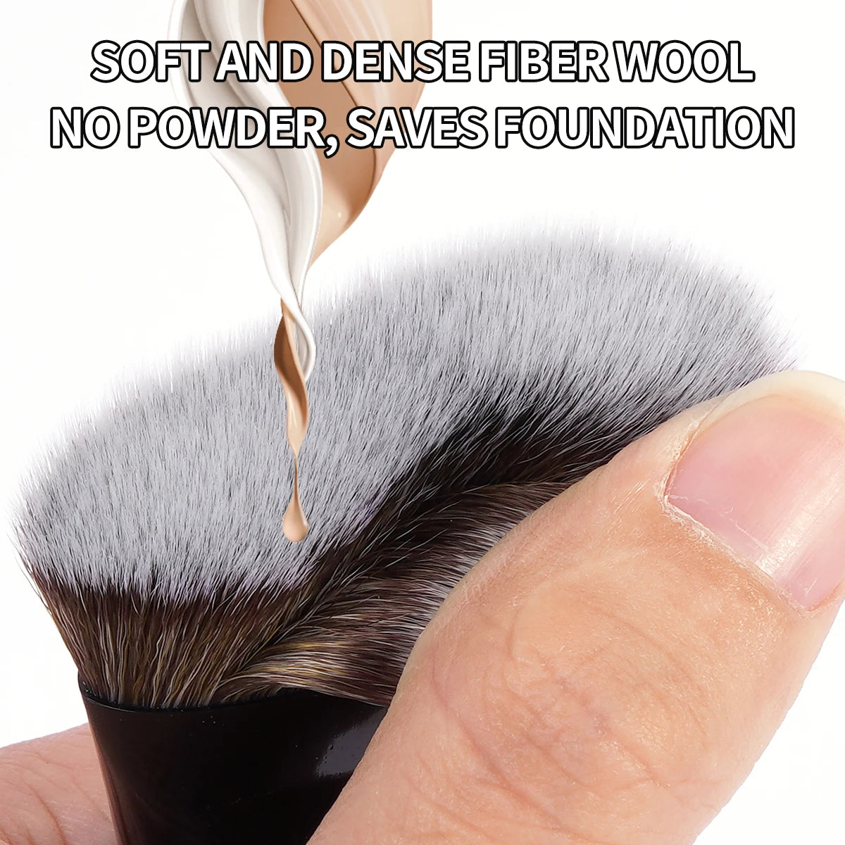 4-Piece Makeup Brush Set | Foundation, Contour & Concealer Makeup Brush Set QXL
