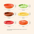 6-Layer Stackable Hamburger Plate Set | Sauce & Snack Plates Stackable Plate Set QXL 1 set