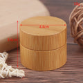 Bamboo & Glass Empty Cosmetic Cream Jar | 5g–50g Refillable Cosmetic Cream Jar QXL 10g