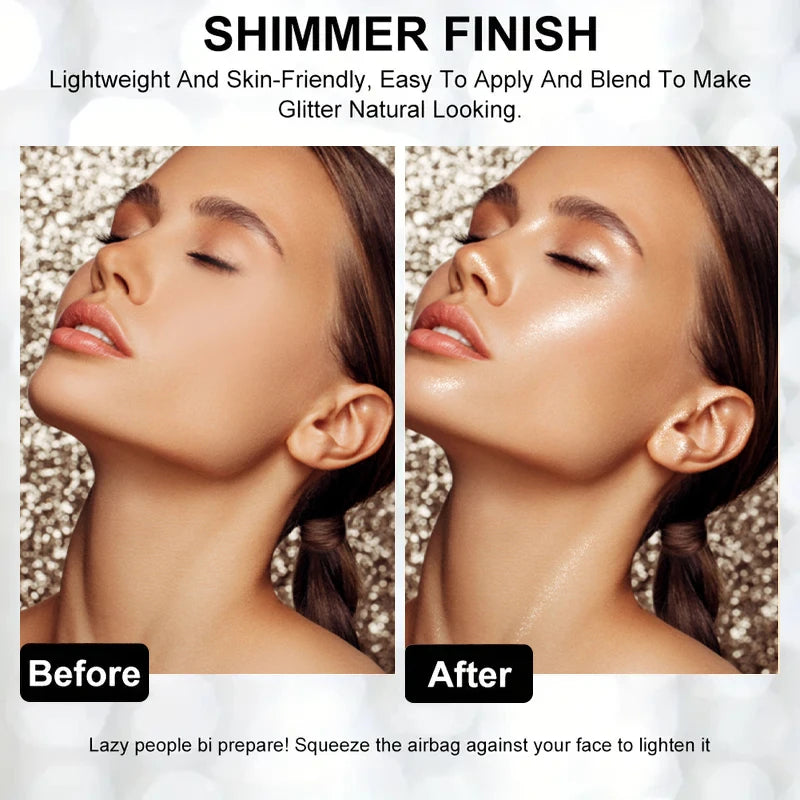 Glitter Shimmering Body Spray – Highlighter Sparkling Powder Body Shimmer Spray QXL