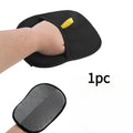 Double-Sided Pet Hair Removal Gloves | Reusable Grooming Pet Grooming Gloves QXL black