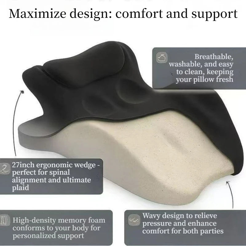 Adjustable Wedge Support Pillow | Multi-Position Bed Cushion Wedge Support Pillow QXL