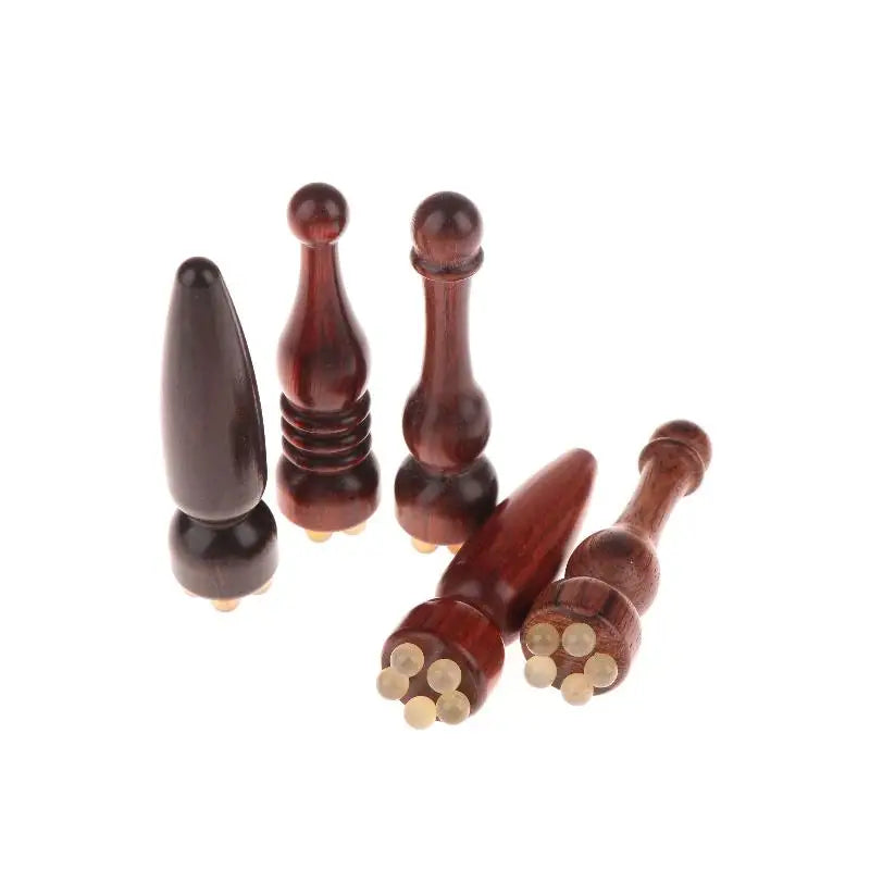 Sandalwood Gua Sha Eye Massage Stick | 5-Bead Face Tool Gua Sha Face Tool QXL