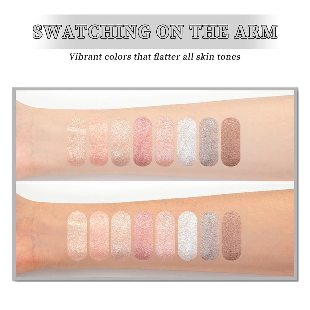 QIBEST Glitter Eyeshadow Stick | 8 Shimmer Shades Eyeshadow Stick QXL