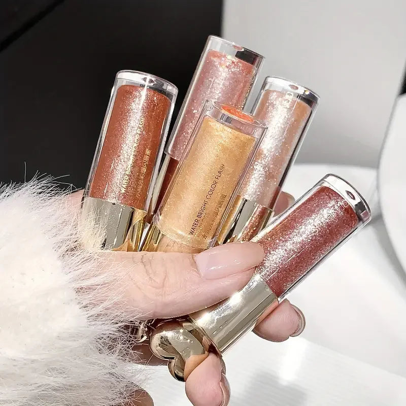 VERONNI Glitter Lip Gloss | Moisturizing Shimmer Lip Balm Glitter Lip Gloss QXL