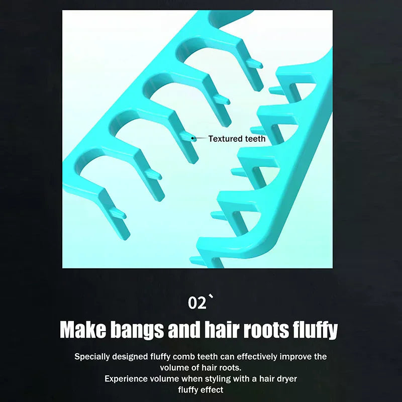 Volumizing Wide-Tooth Texture Styling Comb | All Hair Types Hair Styling Comb QXL