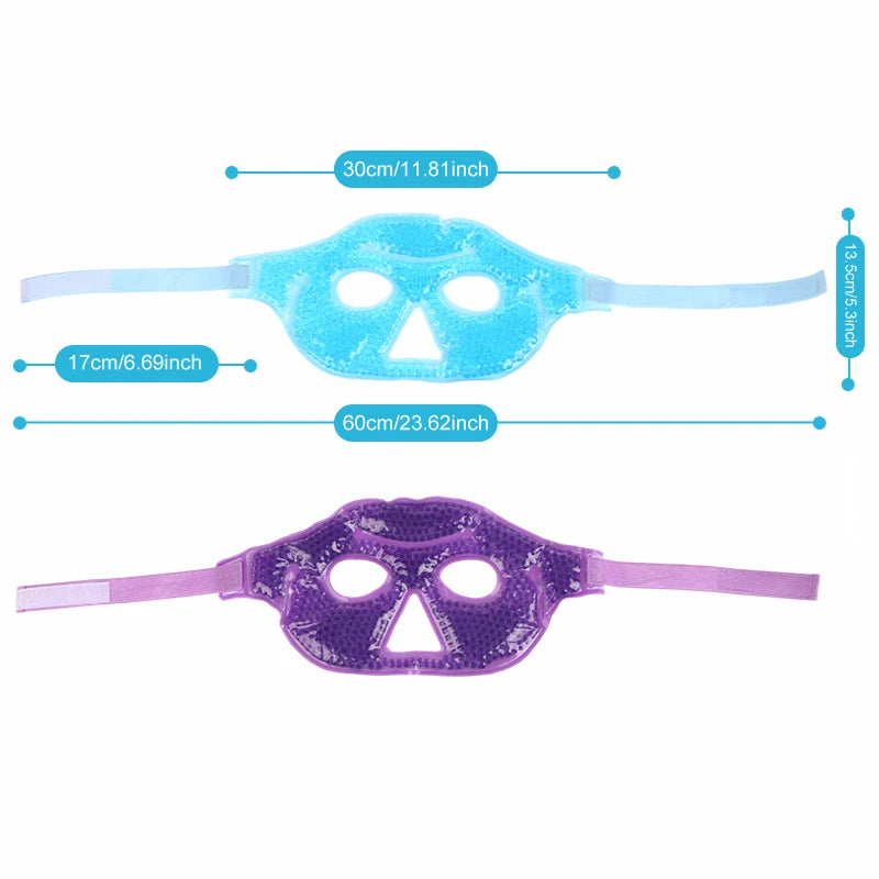 Reusable Gel Bead Eye Mask | Hot & Cold Face Compress Gel Eye Mask QXL