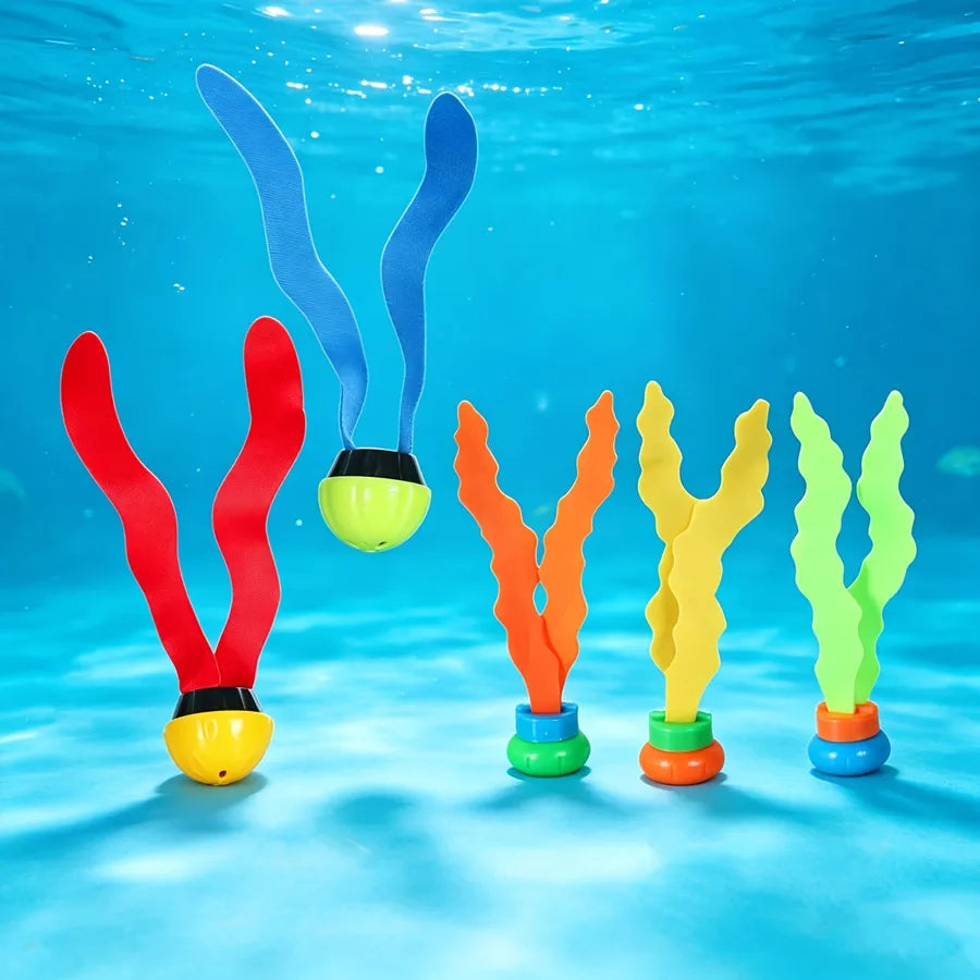 Kids Underwater Diving Seaweed Toys | Pool Training Set 1–6 PCS Pool Diving Toy QXL