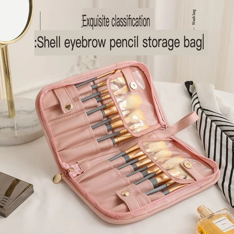 Standing Makeup Brush Organizer Bag | Tattoo Pen Storage Makeup Brush Organizer QXL