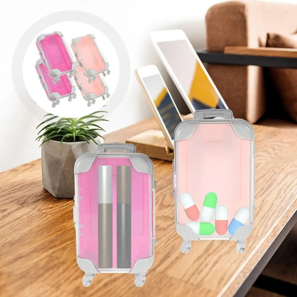 Mini Suitcase Candy Party Favor Box | Plastic Trolley Case Party Favor Box QXL