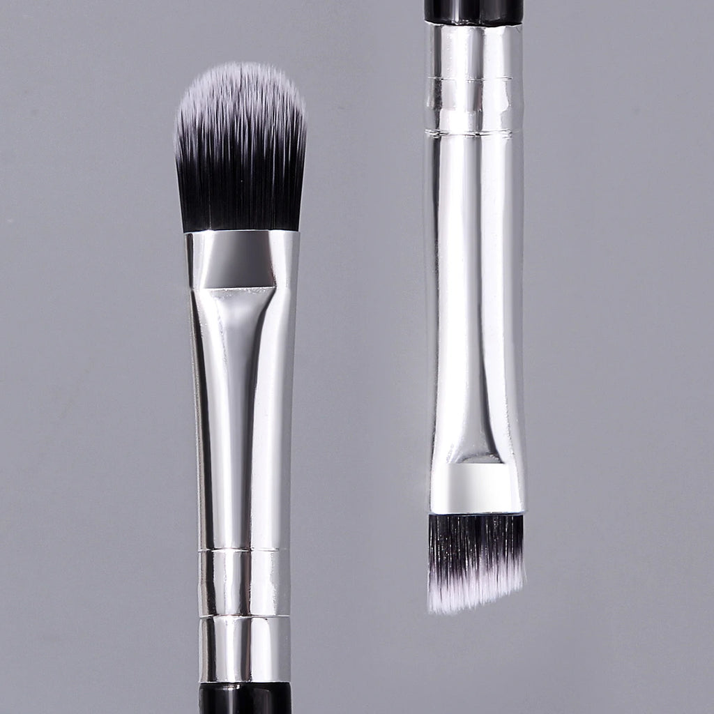 KOSSHOW 3-Pc Double-Ended Eyeshadow & Brow Liner Brush Set Eye Makeup Brush Set QXL