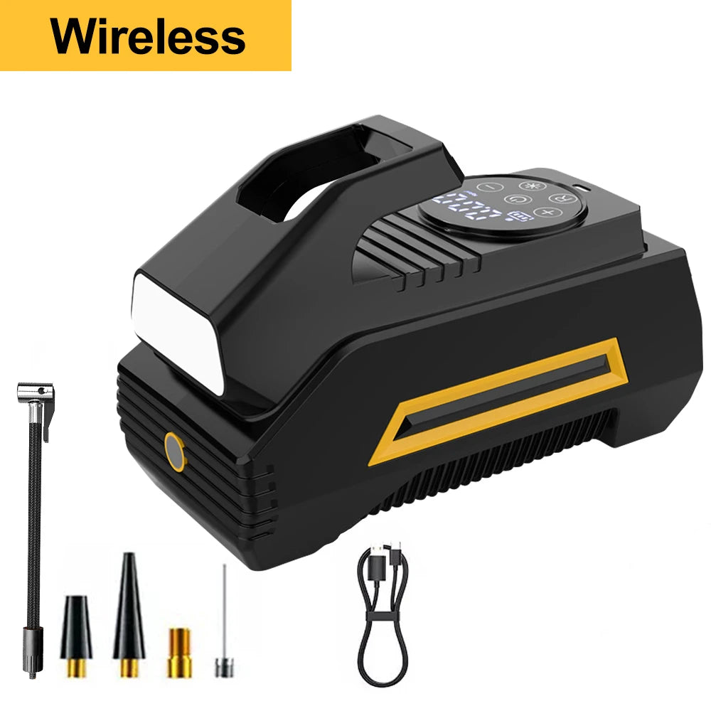 EAFC Portable Tire Inflator with Digital Pressure Gauge Tire Inflator Pump QXL Wireless