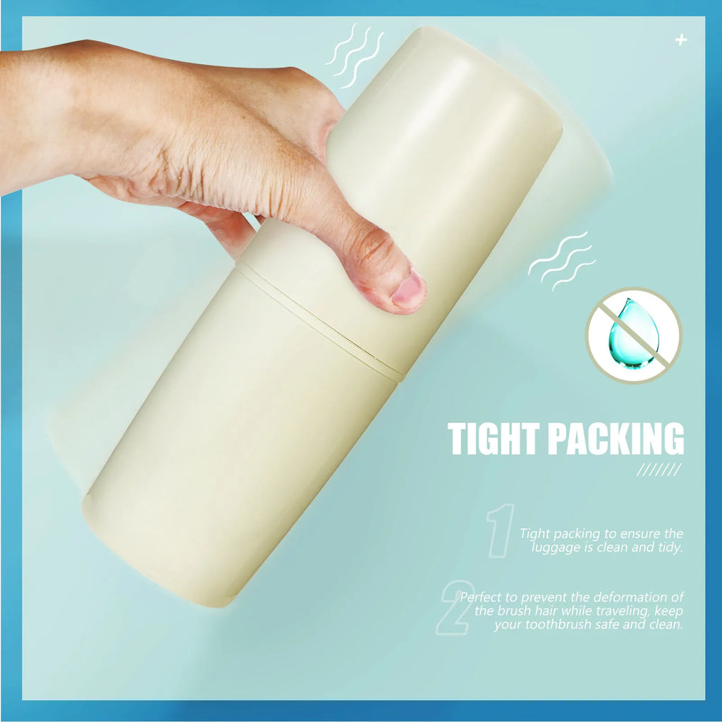 4-in-1 Travel Toiletry Set | Toothbrush Holder & Bottles Travel Toiletry Set QXL