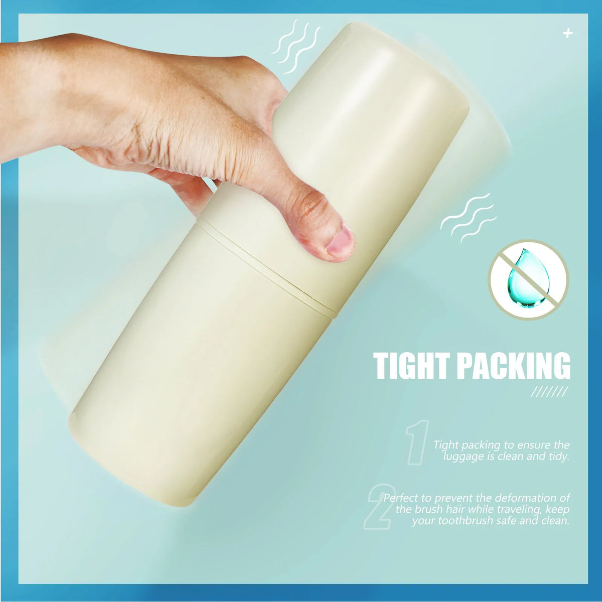 4-in-1 Travel Toiletry Set | Toothbrush Holder & Bottles Travel Toiletry Set QXL