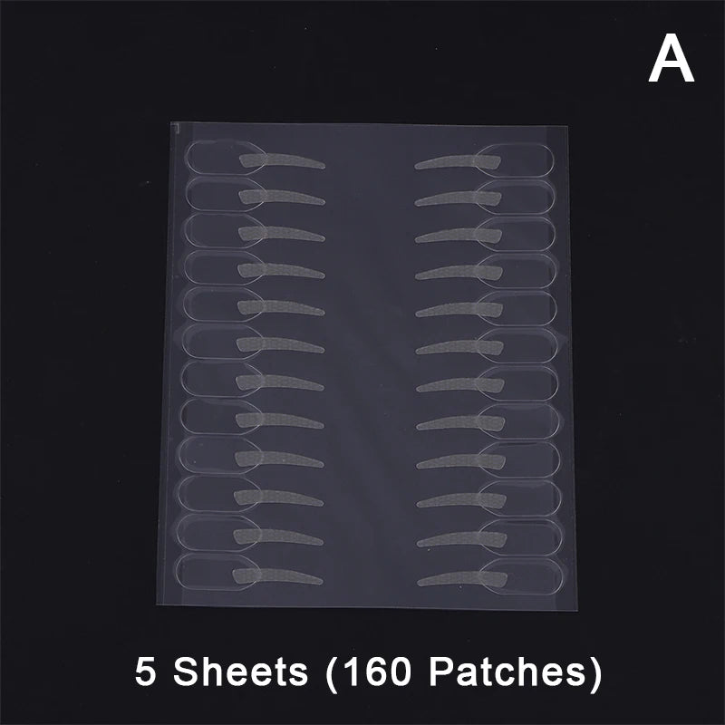 YOVIP Double Eyelid Tape with Handle | 96–320 Invisible Patches Eyelid Tape Stickers QXL 5 sheets A