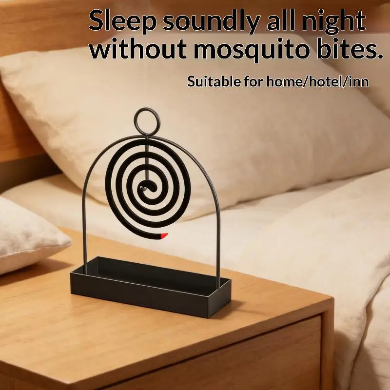 Metal Mosquito Coil Holder with Hanging Hook – Home & Outdoor Mosquito Coil Holder QXL