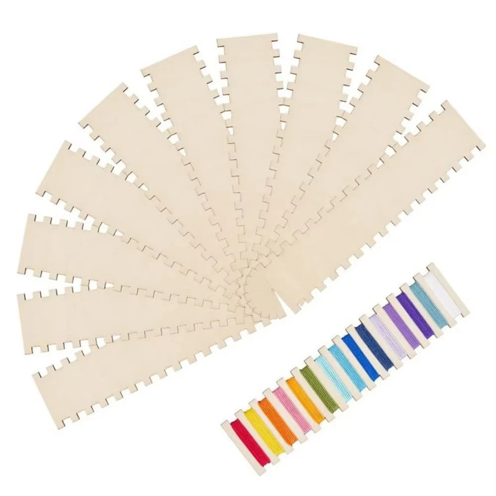 Wooden Embroidery Floss Organizer Boards | 5 or 10-Pack Thread Organizer Board QXL